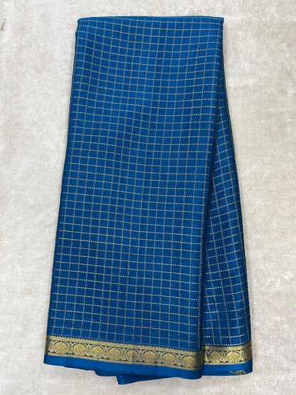 Pure crepe Mysore silk saree 12105002 (120gsm)