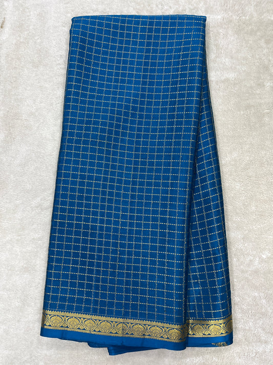 Pure crepe Mysore silk saree 12105002 (120gsm)