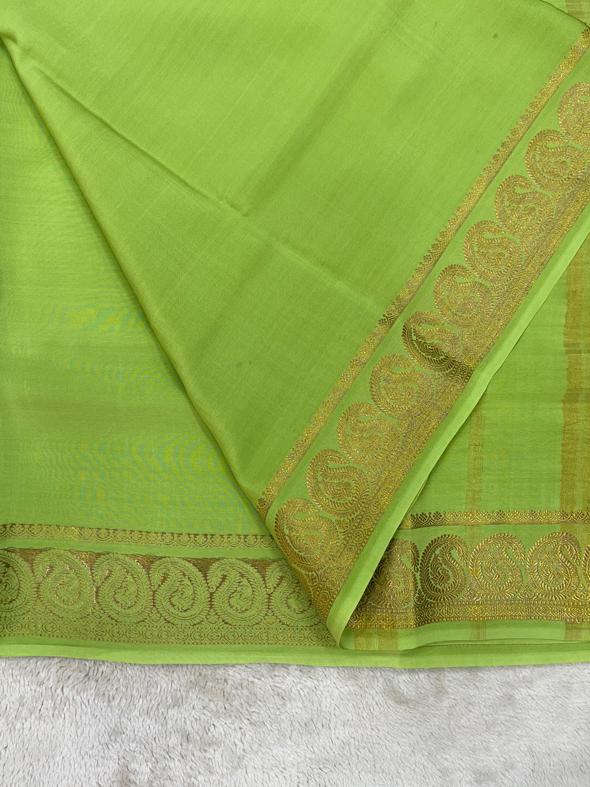 Pure Mysore silk -Mango Border-27261002(120GSM)
