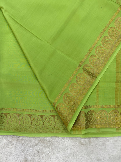 Pure Mysore silk -Mango Border-27261002(120GSM)