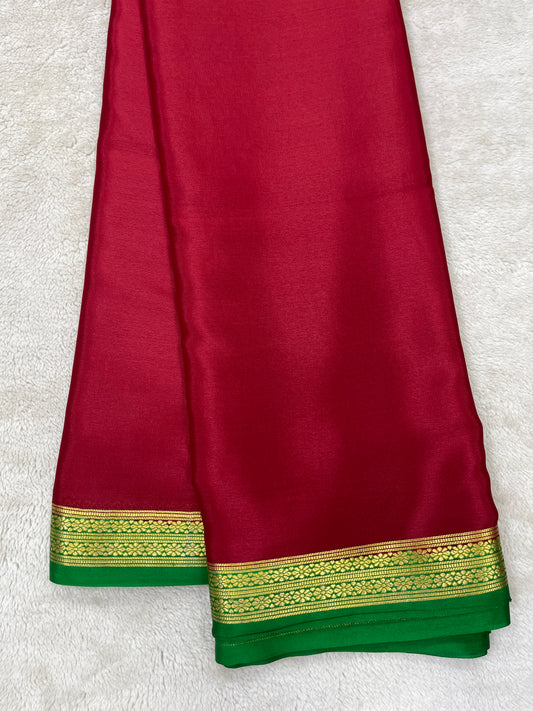 Pure crepe Mysore silk- Piping Contrast(1103601)