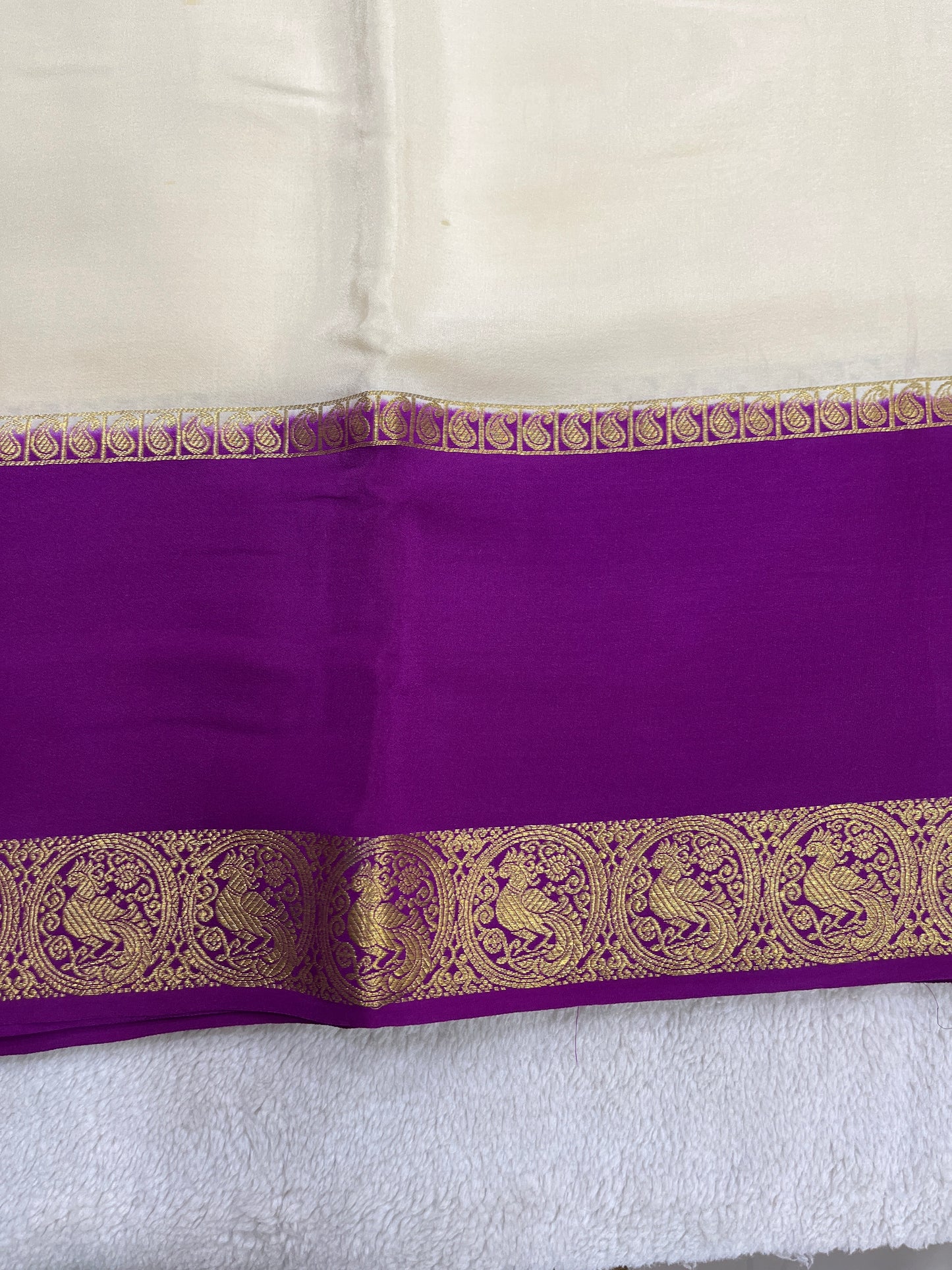 Sliver Based Zari Pure Mysore Silk Saree