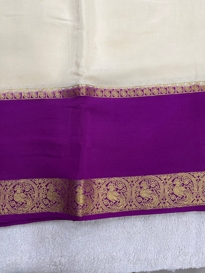 Sliver Based Zari Pure Mysore Silk Saree