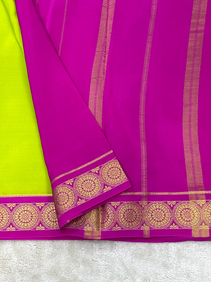 Sliver Based zari Pure Mysore Silk Saree