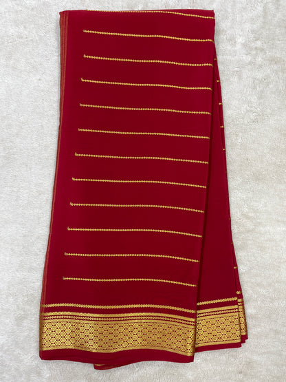 Pure Mysore Silk Saree-(1450112)