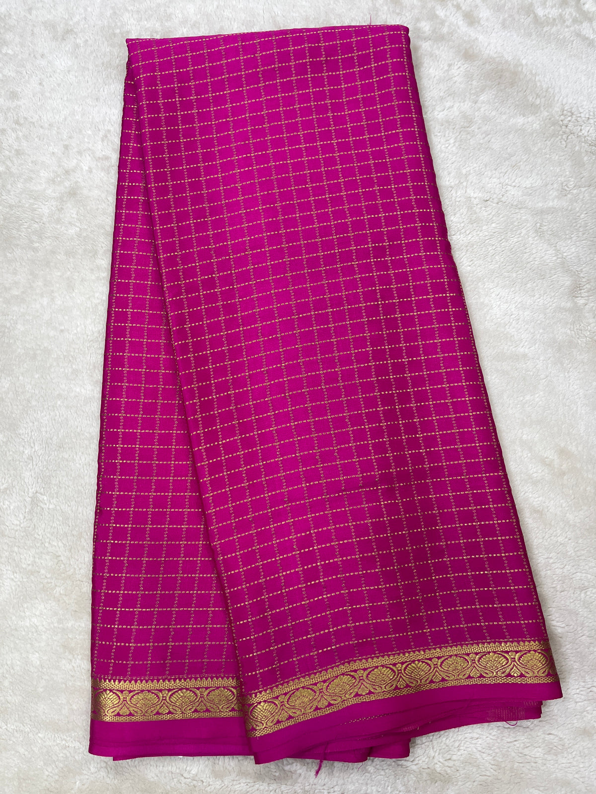 Pure crepe Mysore silk saree 1205002 (120gsm)