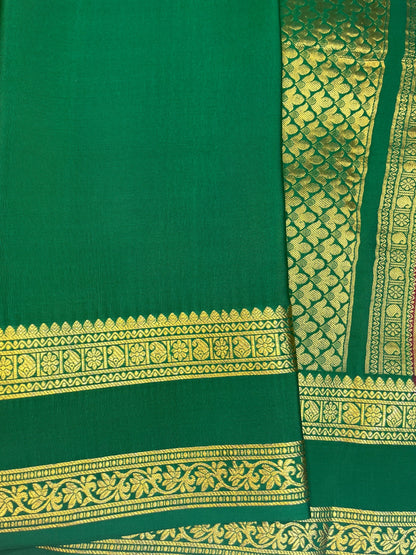 Pure crepe Mysore silk - partly Pallu (16274304)