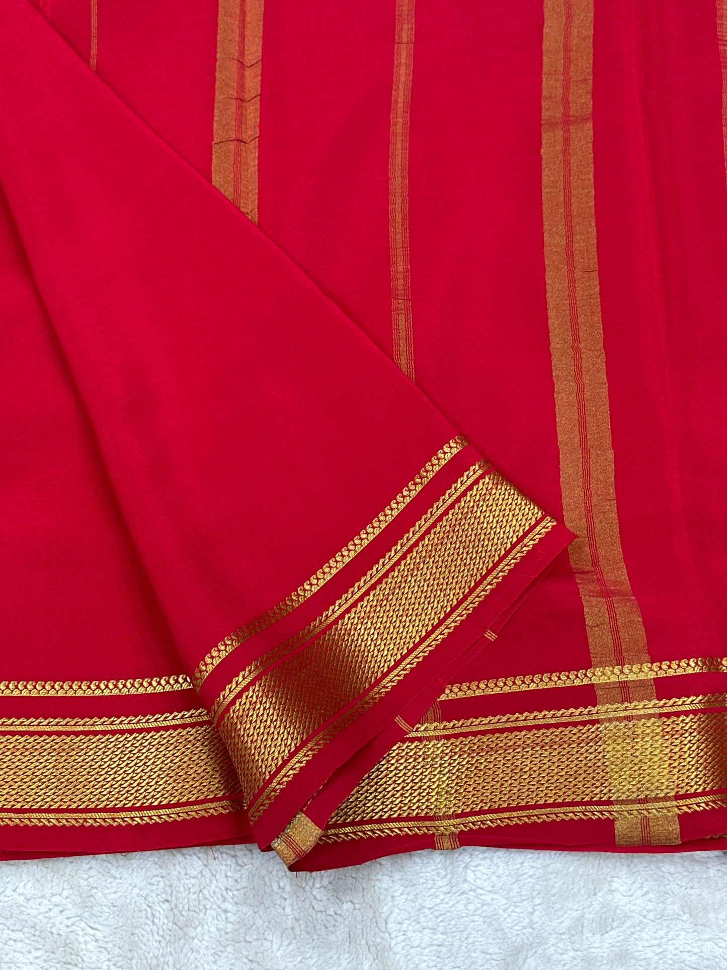 Sliver Based zari Pure Mysore Silk Saree