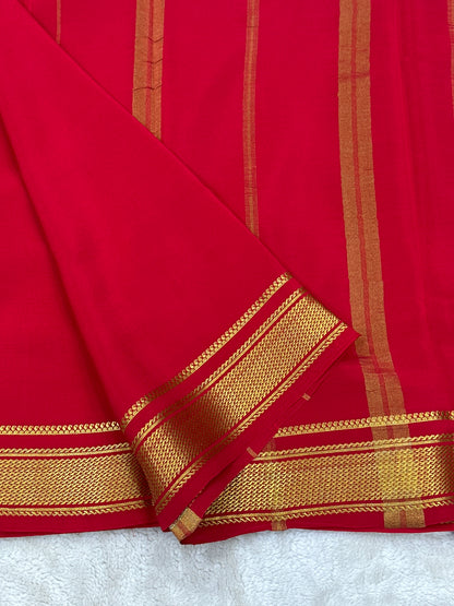 Sliver Based zari Pure Mysore Silk Saree