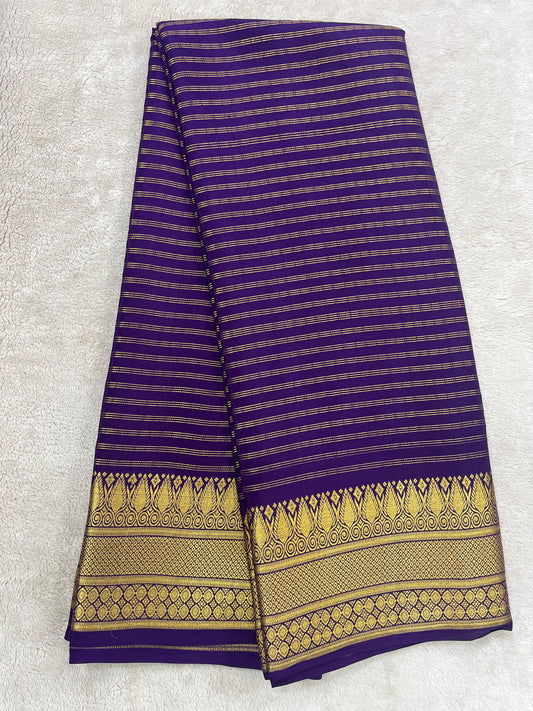 Pure crepe Mysore silk-A/O Salari 120 Gsm(110863)