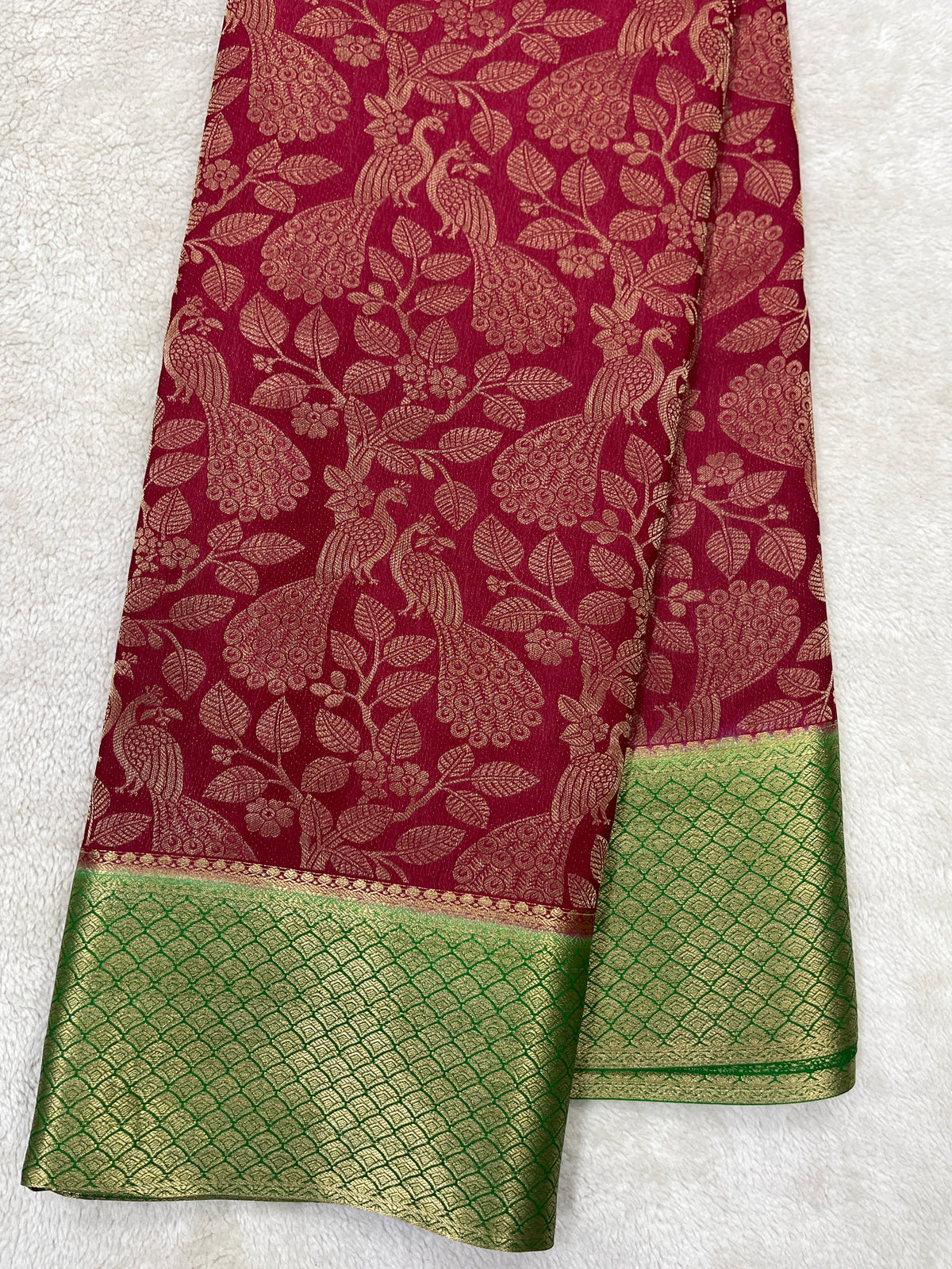 Pure crepe Mysore silk