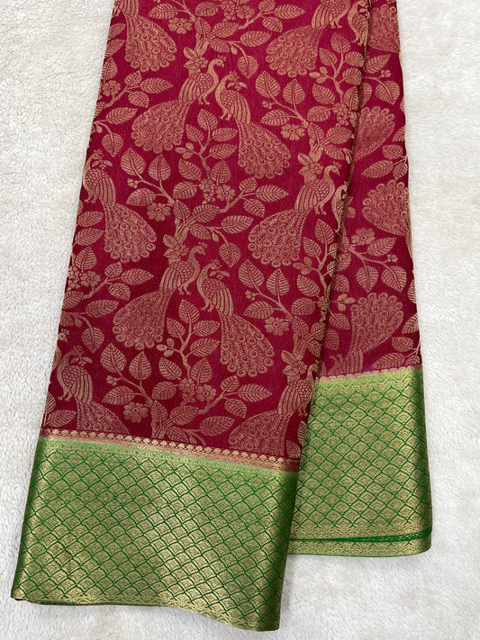 Pure crepe Mysore silk