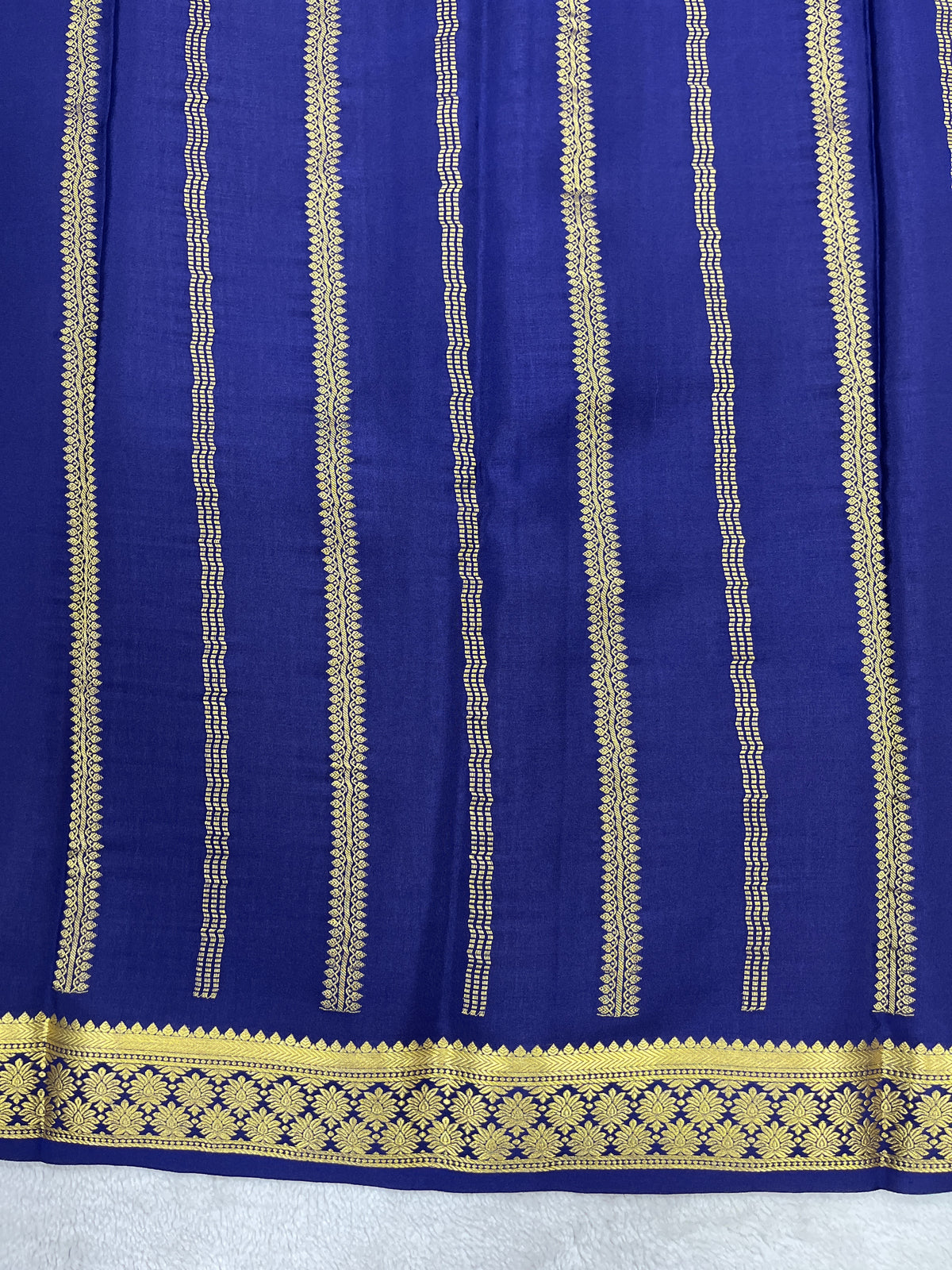 Pure crepe Mysore silk saree 136452(100 GSM)