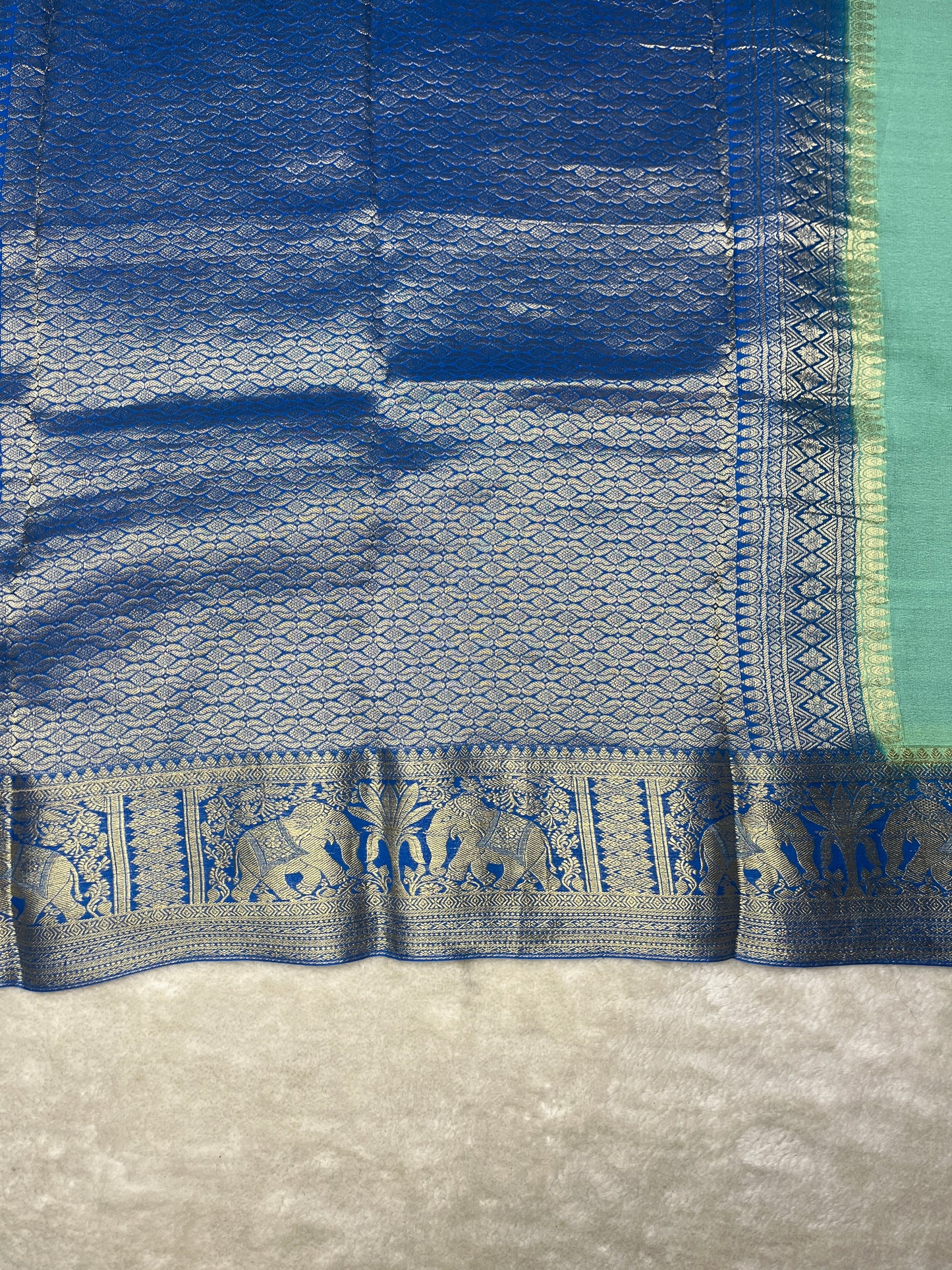 Pure crepe Mysore silk saree-120GSM(13102532)