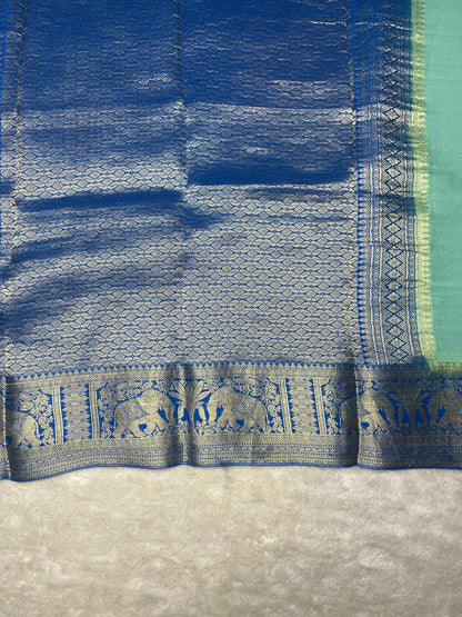 Pure crepe Mysore silk saree-120GSM(13102532)