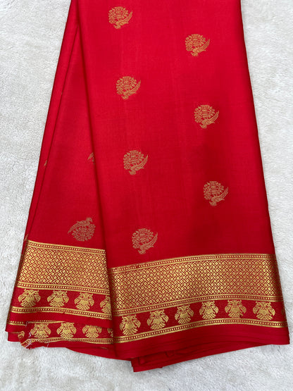 Pure Mysore silk saree-Butta (259871)