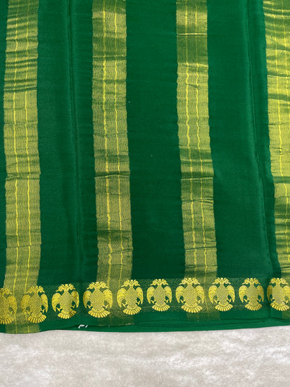 Pure crepe Mysore silk -Gatti border (1104001)