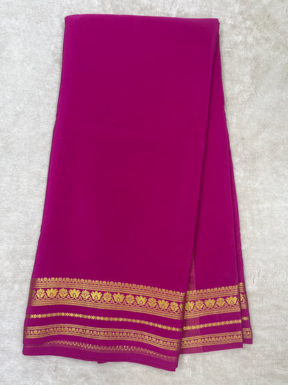 Pure Mysore Silk Saree-(1455154)