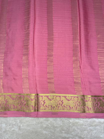 Pure crepe Mysore silk saree-120 GSM(1104002)