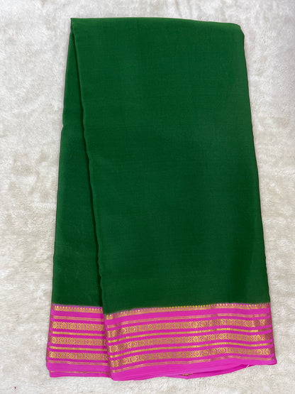 Pure Mysore silk saree -(1457590)