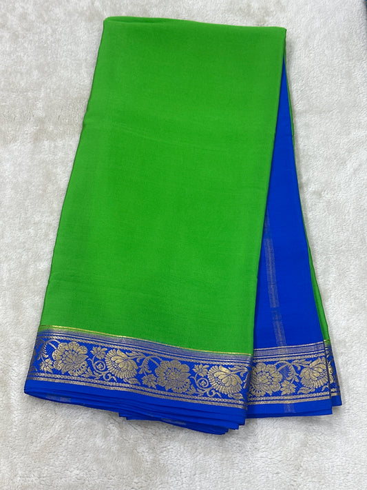 Silver Based Zari Pure Mysore Silk Saree