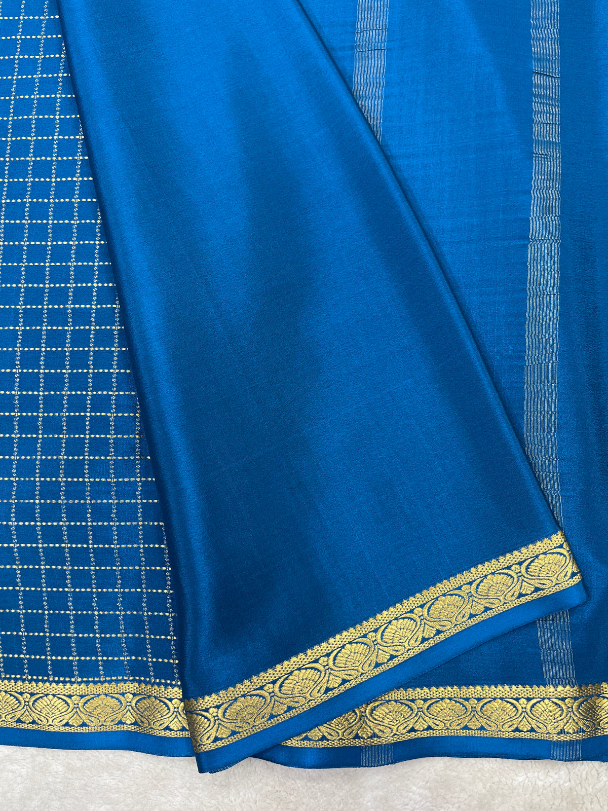 Pure crepe Mysore silk saree 12105002 (120gsm)