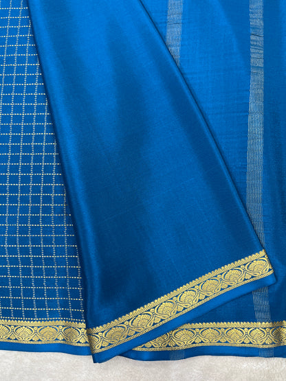 Pure crepe Mysore silk saree 12105002 (120gsm)