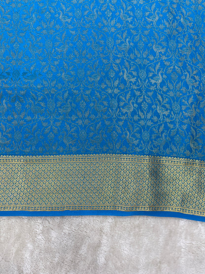 Pure Crepe Mysore Silk brocade - 1145315