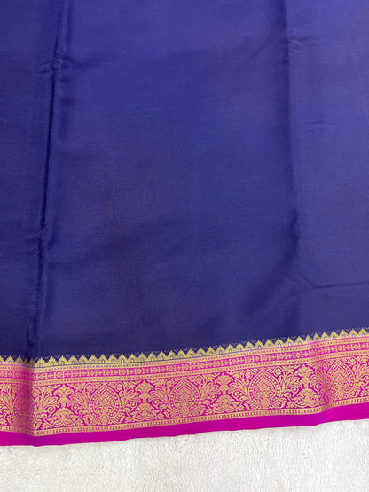 Sliver Based Zari Pure Mysore Silk Saree