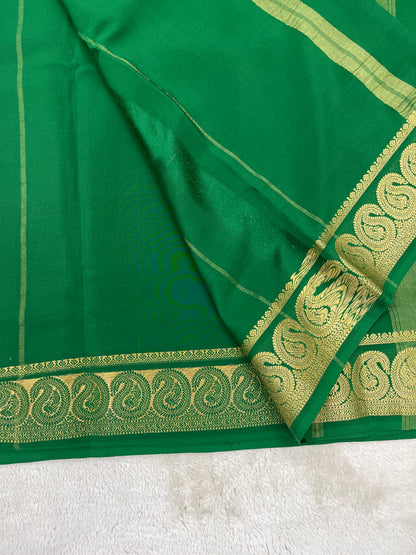 Pure Mysore silk -Mango Border