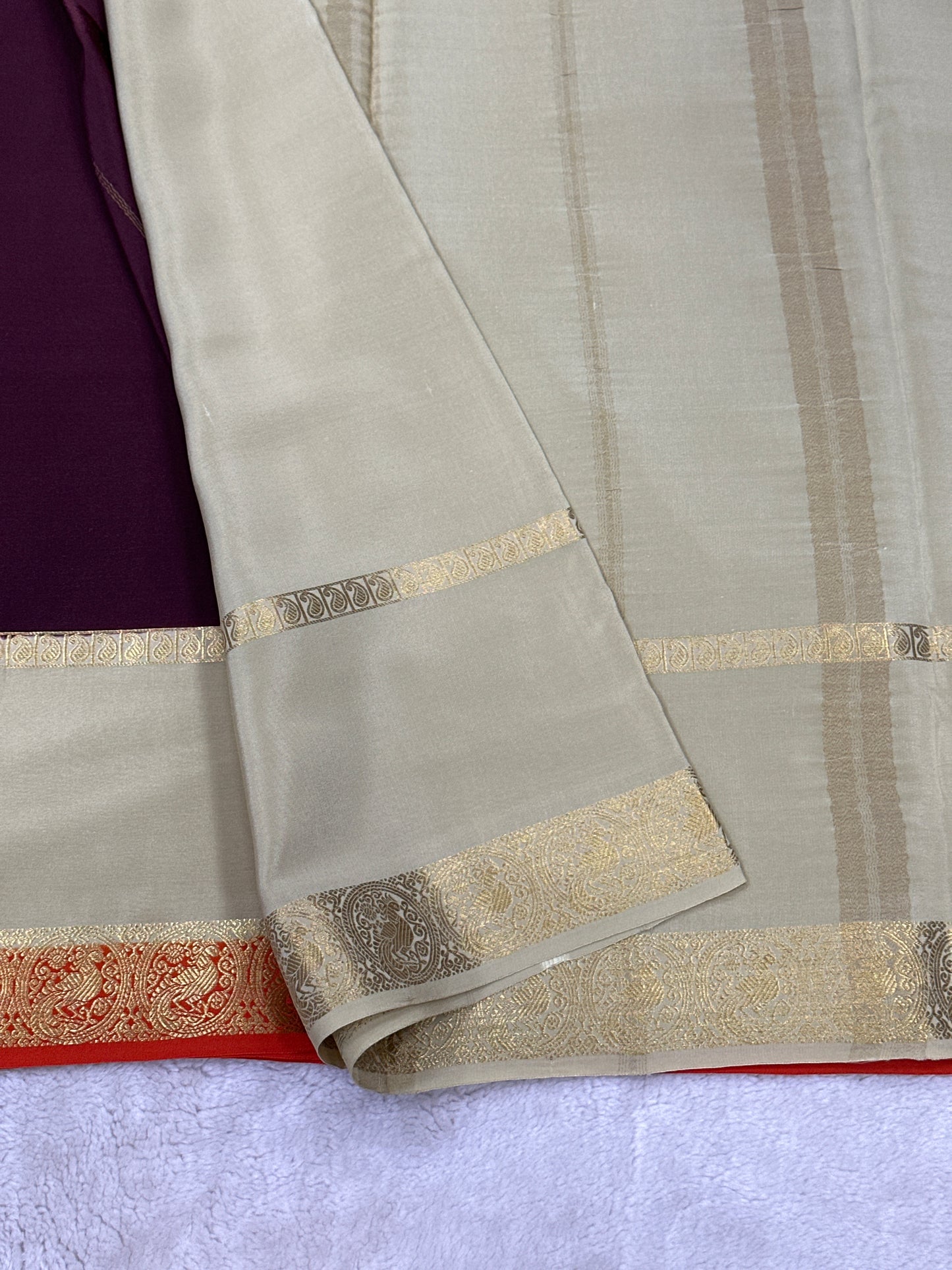 Sliver Based zari Pure Mysore Silk Saree