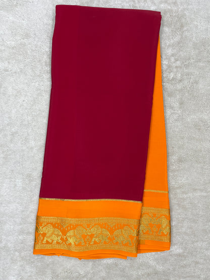 Pure Mysore Silk Saree-(1450564)