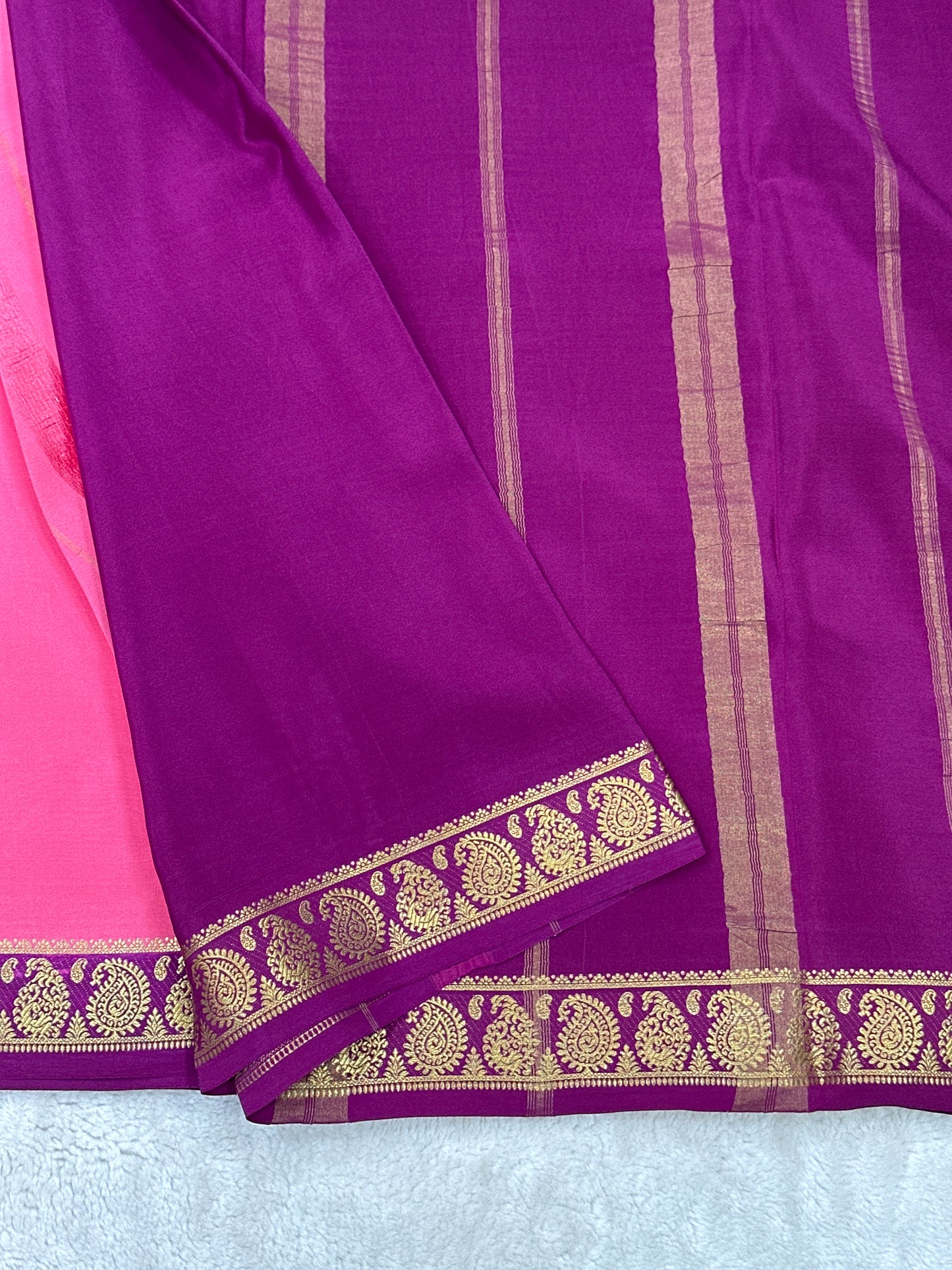 Sliver Based zari Pure Mysore Silk Saree