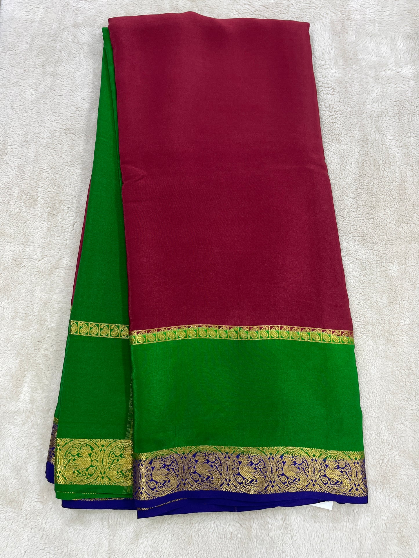 Sliver Based Zari Pure Mysore Silk Saree