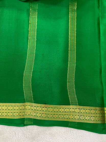 Pure crepe Mysore silk- Piping Contrast(1103601)