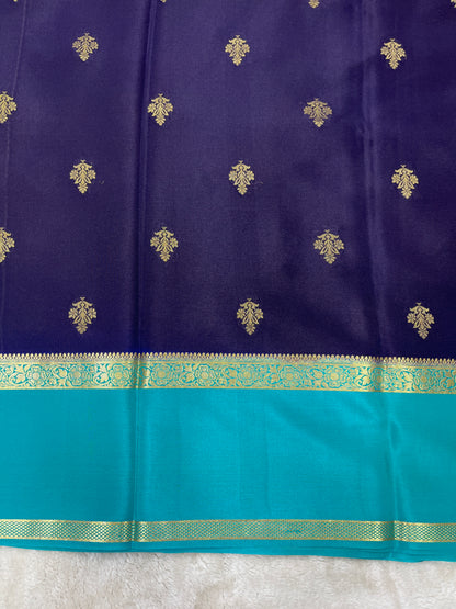 Pure Crepe Mysore Silk Bentex contrast - 2637792