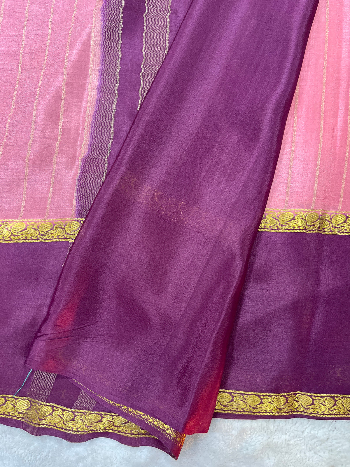 Pure crepe Mysore silk saree 1111801 (60gsm)