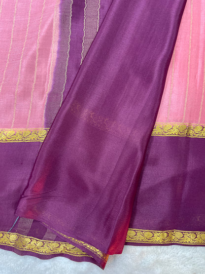 Pure crepe Mysore silk saree 1111801 (60gsm)