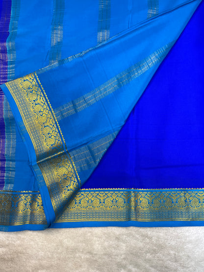 Pure Crepe Mysore Silk Saree-120 GSM(1104001)