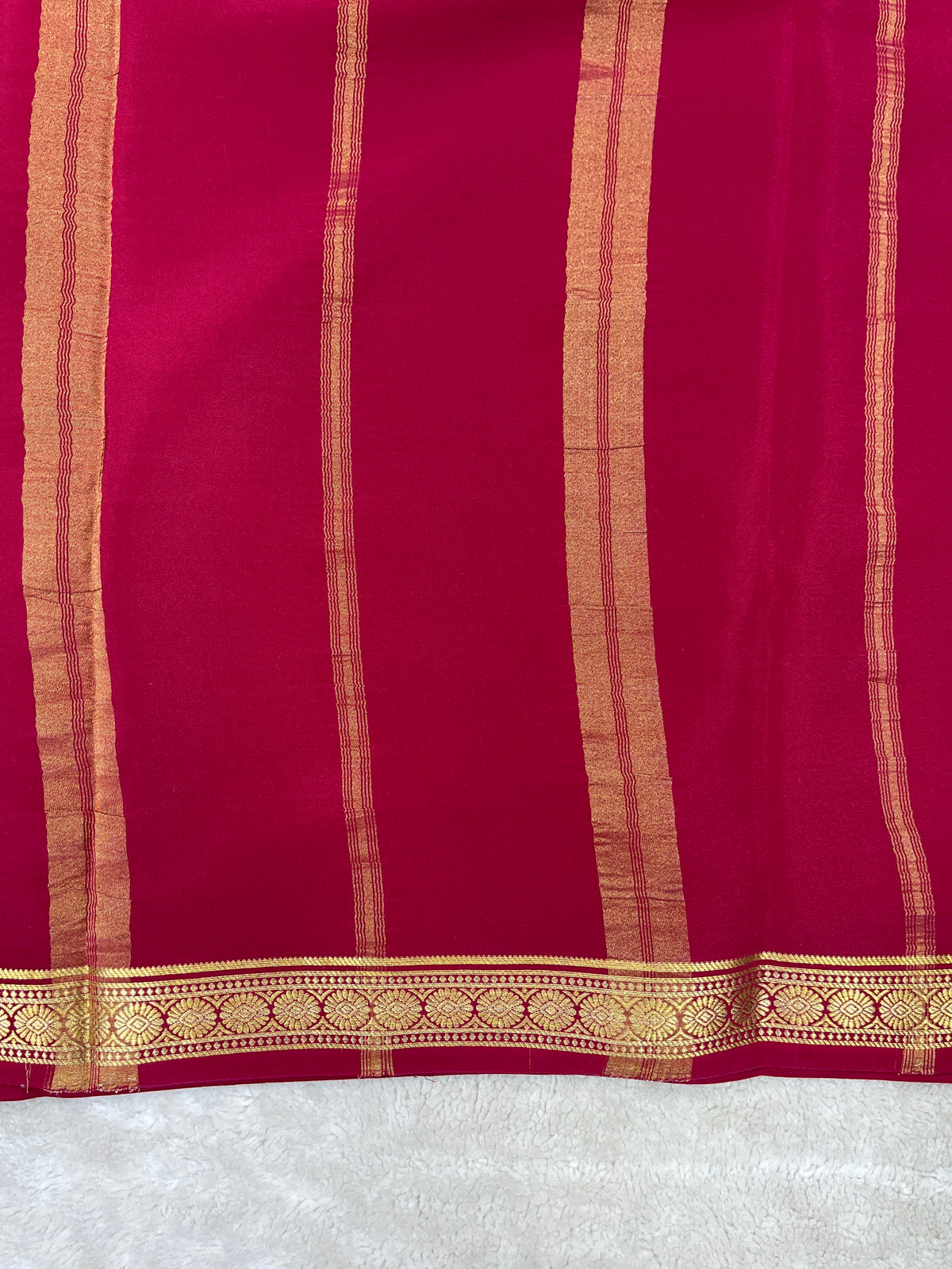 Pure Mysore Silk Saree-(1453664)