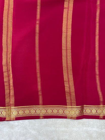 Pure Mysore Silk Saree-(1453664)