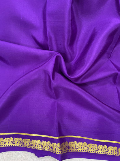 Pure crepe Mysore silk- Elephant