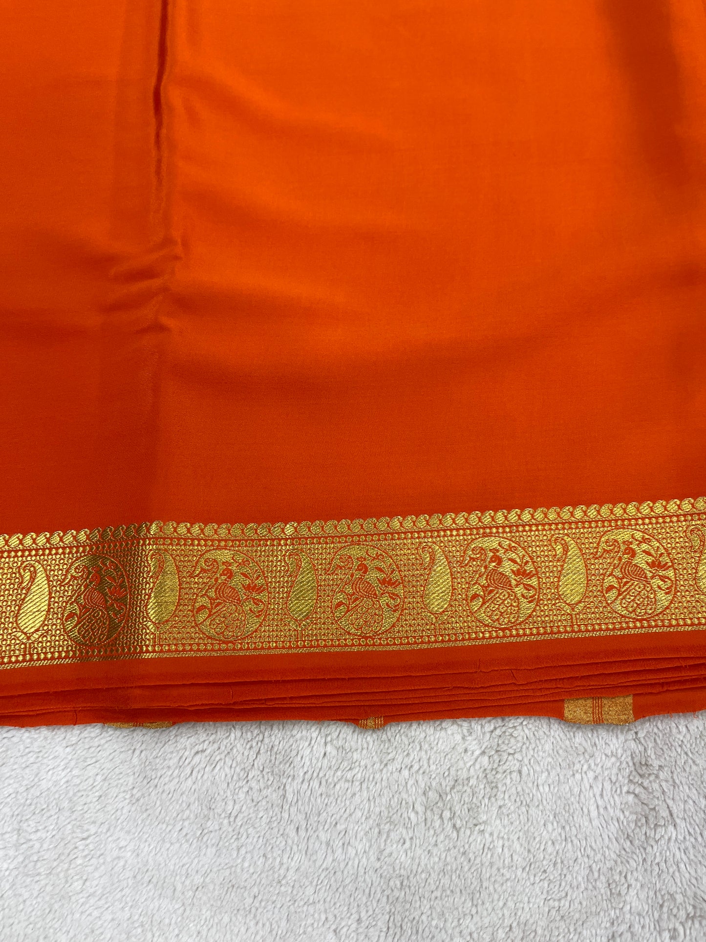 Silver based zari Pure Mysore silk Saree