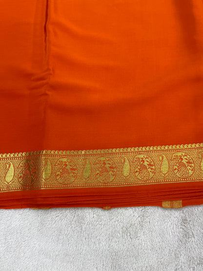 Silver based zari Pure Mysore silk Saree