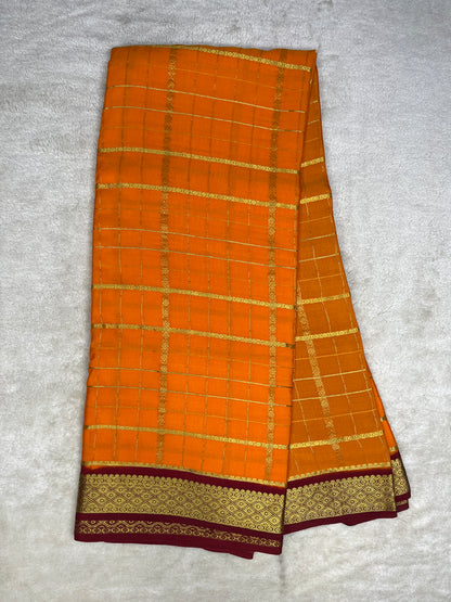 Pure Mysore crepe saree-120 GSM(16271507)