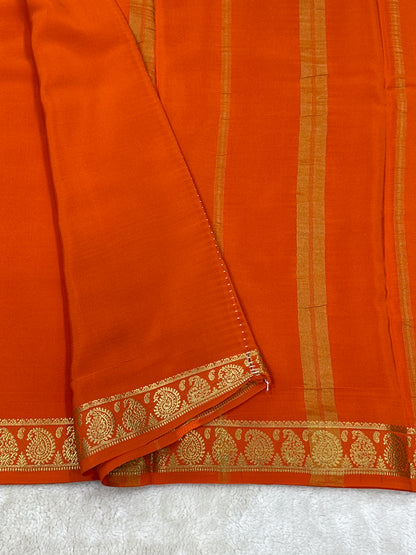 Sliver Based zari Pure Mysore Silk Saree