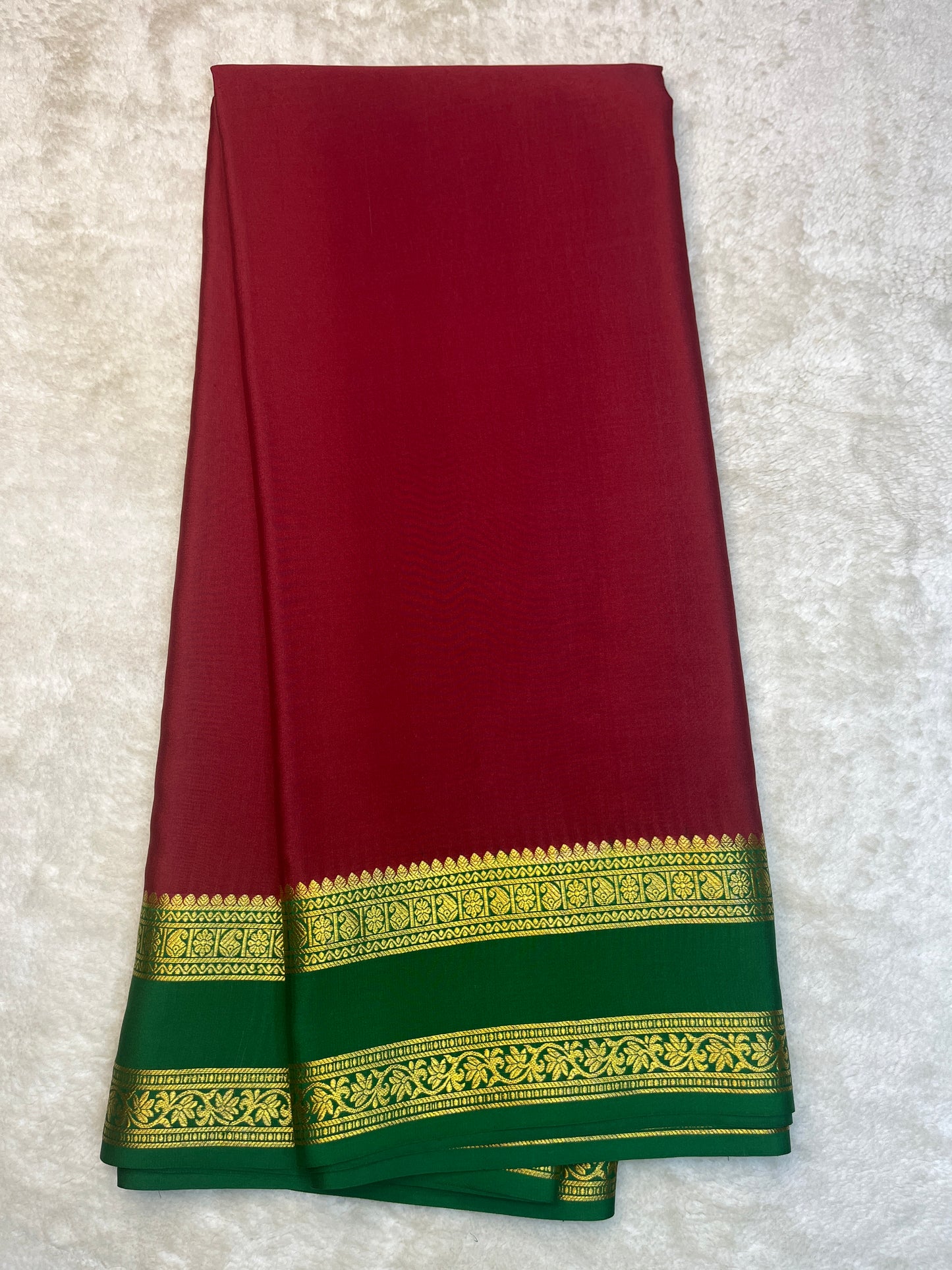 Pure crepe Mysore silk - partly Pallu (16274304)