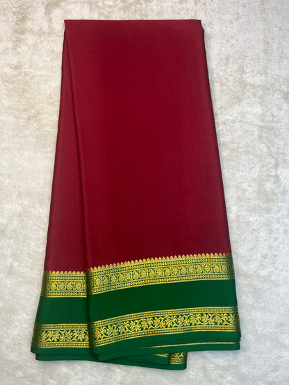 Pure crepe Mysore silk - partly Pallu (16274304)