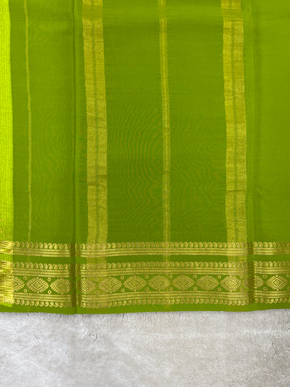 Pure Mysore Silk Saree-(14601221)