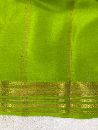 Pure crepe Mysore silk-Raksha Lines CP(131036402)